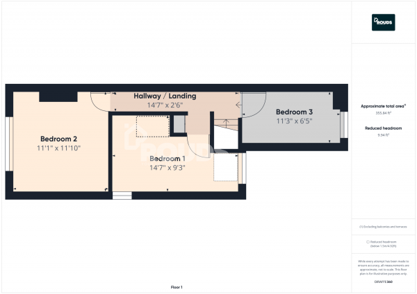 Floor Plan Image for 3 Bedroom End of Terrace House to Rent in Gristhorpe Road, Birmingham, West Midlands