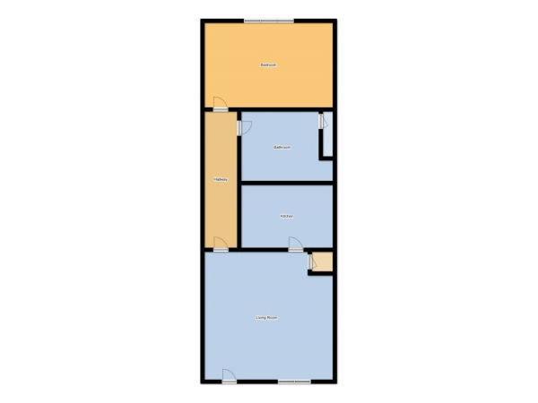 Floor Plan Image for 1 Bedroom Flat to Rent in Bramhall Lane, Stockport, Cheshire