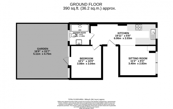 Floor Plan Image for 1 Bedroom Flat for Sale in Leconfield Road, London