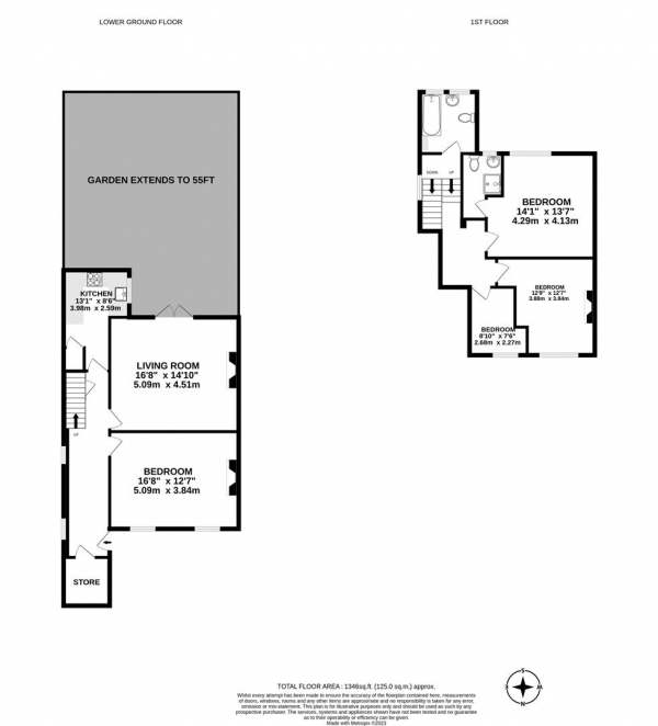 Floor Plan Image for 3 Bedroom Maisonette to Rent in Ockendon Road, London