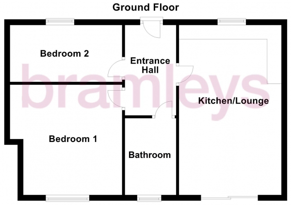 Floor Plan Image for 2 Bedroom Apartment for Sale in Manchester Road, Marsden, Huddersfield