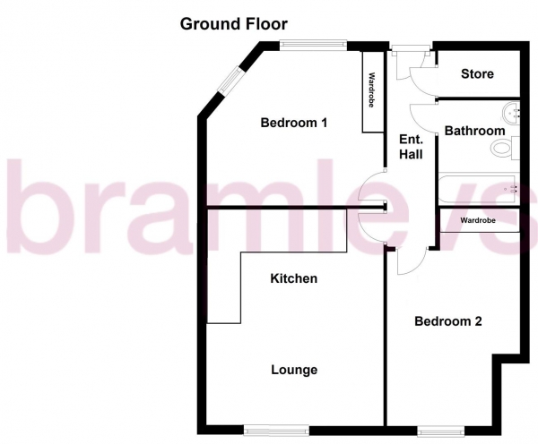 Floor Plan Image for 2 Bedroom Apartment for Sale in Plot 7, Station House Court, Manchester Road, Marsden