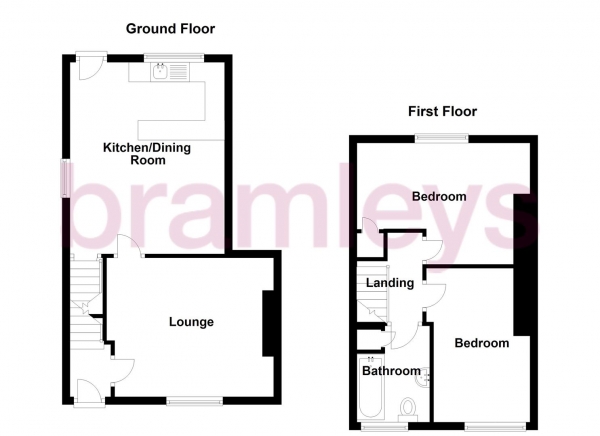 Floor Plan Image for 2 Bedroom Semi-Detached House for Sale in Clifton Road, Marsh, Huddersfield