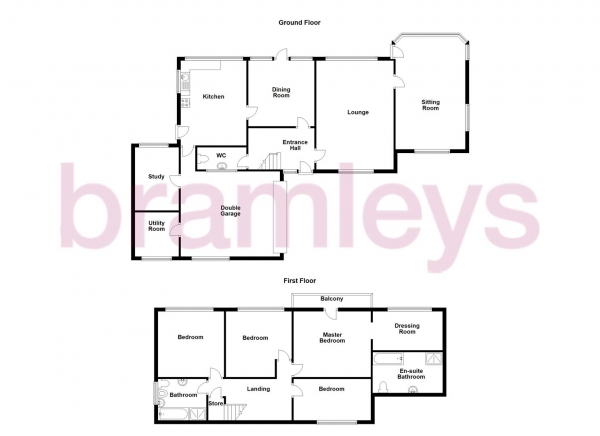 Floor Plan Image for 4 Bedroom Detached House for Sale in Lascelles Hall Road, Kirkheaton