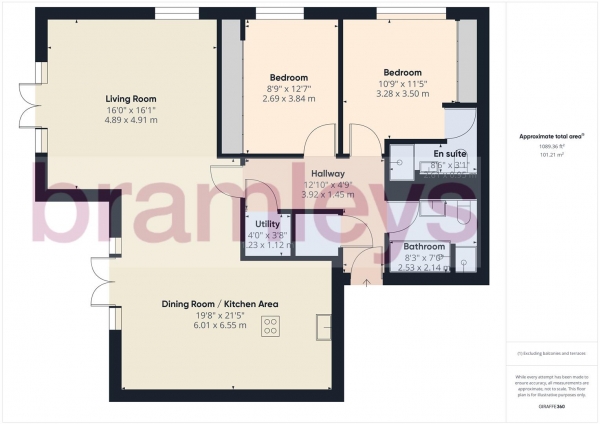 Floor Plan Image for 2 Bedroom Apartment for Sale in Birkby Road, Huddersfield