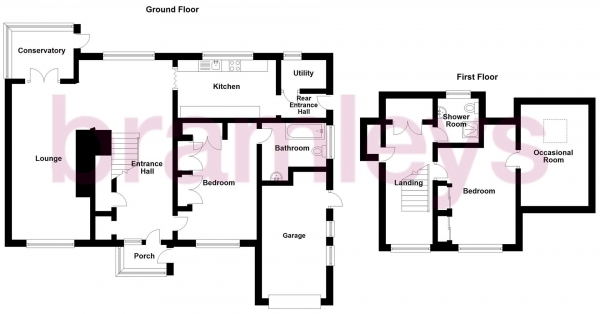 Floor Plan Image for 2 Bedroom Detached House for Sale in Plover Road, Huddersfield