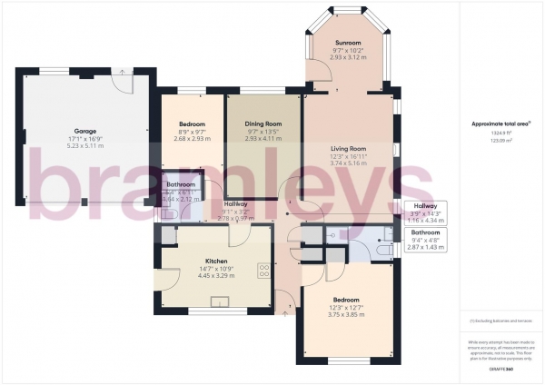 Floor Plan Image for 3 Bedroom Detached Bungalow for Sale in Crangle Fields, Stocksmoor, Huddersfield