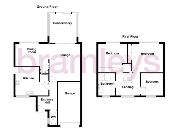 Floor Plan Image for 3 Bedroom Detached House for Sale in Lytham Way, Lindley, Huddersfield