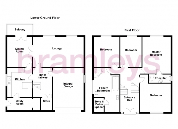 Floor Plan Image for 4 Bedroom Detached House for Sale in Holmcliffe Avenue, Taylor Hill, Huddersfield