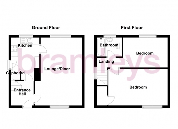 Floor Plan Image for 2 Bedroom Semi-Detached House for Sale in Leyland Croft, Huddersfield