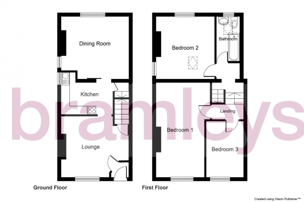 Floor Plan Image for 3 Bedroom Terraced House for Sale in Wooldale Road, Wooldale