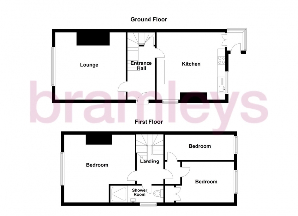 Floor Plan Image for 3 Bedroom Semi-Detached House for Sale in Quarmby Road, Quarmby, Huddersfield