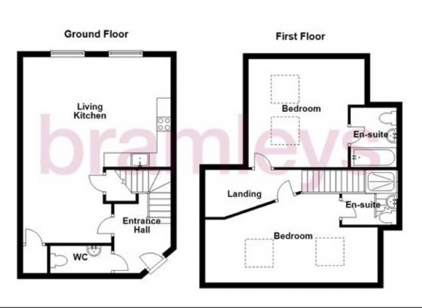 Floor Plan Image for 2 Bedroom Apartment to Rent in John William Street, Huddersfield