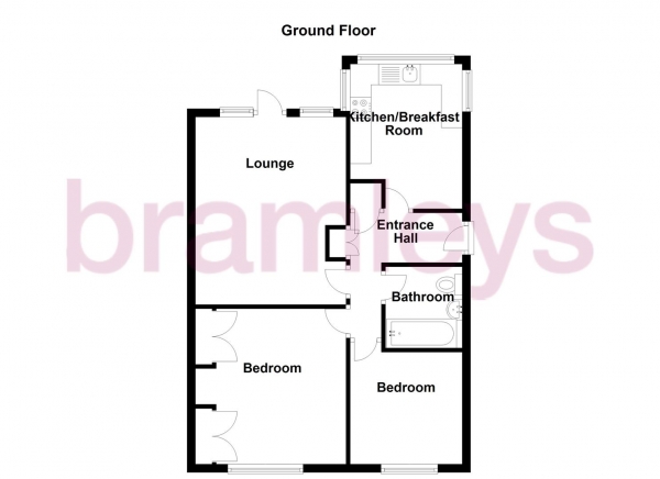 Floor Plan Image for 2 Bedroom Semi-Detached Bungalow for Sale in Woodlands Road, Lepton, Huddersfield