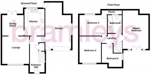 Floor Plan for 4 Bedroom Semi-Detached House for Sale in Heights Drive, Linthwaite, Huddersfield, HD7, 5SU -  &pound290,000