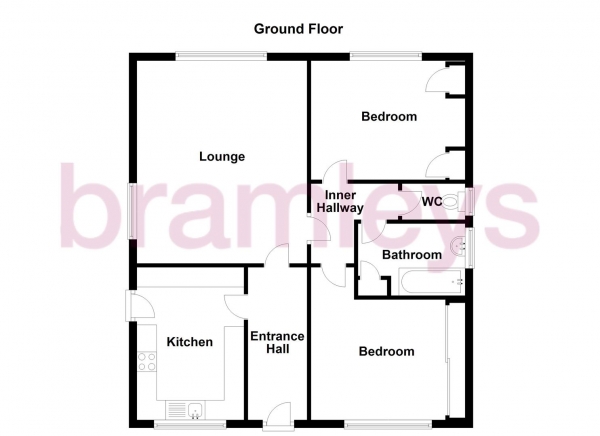 Floor Plan Image for 2 Bedroom Detached Bungalow for Sale in Hoylake Avenue, Huddersfield