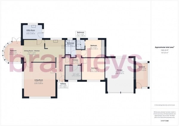 Floor Plan Image for 3 Bedroom Detached Bungalow for Sale in Lower Hall Road, Lascelles Hall