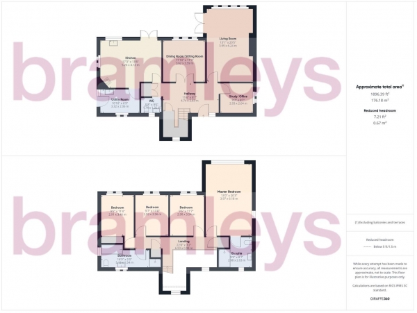 Floor Plan for 4 Bedroom Detached House for Sale in Lightridge Road, Huddersfield, HD2, 2HF -  &pound675,000