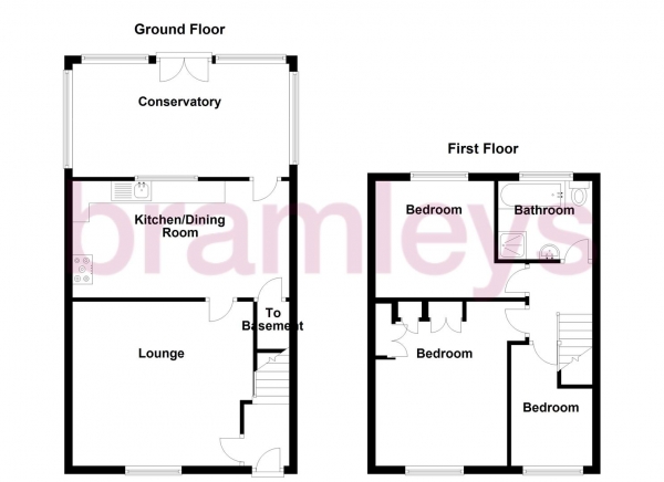 Floor Plan for 3 Bedroom Terraced House for Sale in Dyson Street, Huddersfield, HD5, 9LT - Offers in Excess of &pound175,000