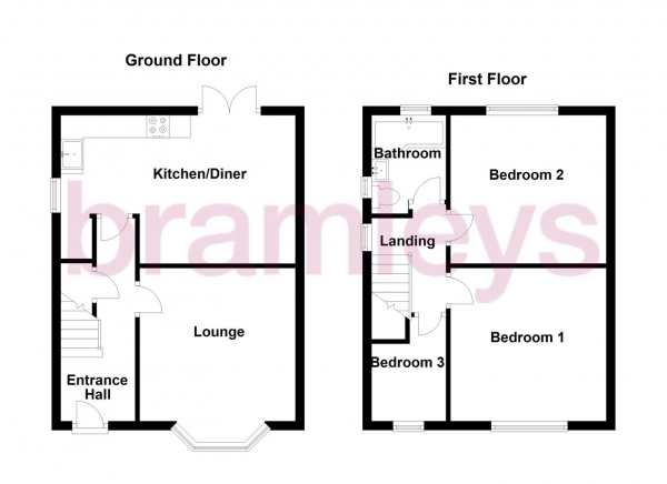 Floor Plan Image for 3 Bedroom Semi-Detached House for Sale in Birklands Road, Huddersfield