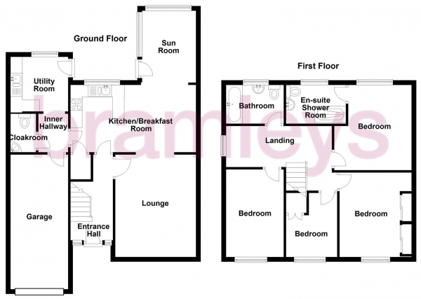 Floor Plan Image for 4 Bedroom Semi-Detached House for Sale in Stead Lane, Huddersfield