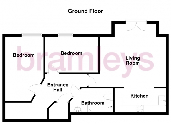 Floor Plan Image for 2 Bedroom Flat to Rent in Flugel Way, Lindley, Huddersfield