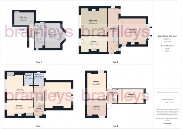 Floor Plan for 6 Bedroom Detached House for Sale in Tunnacliffe Road, Newsome, Huddersfield, HD4, 6QQ -  &pound500,000