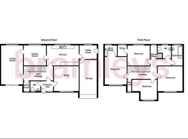 Floor Plan Image for 4 Bedroom Detached House to Rent in New Vicarage, Church Lane, Halifax