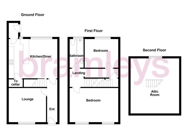 Floor Plan Image for 3 Bedroom Terraced House for Sale in Syringa Street, Marsh