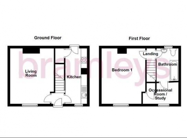 Floor Plan Image for 1 Bedroom Terraced House to Rent in South Street, Mirfield