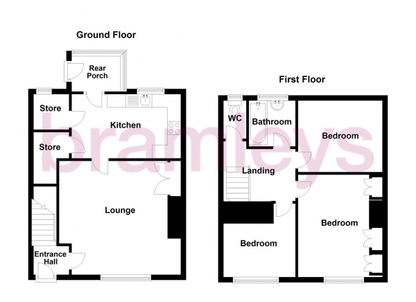 Floor Plan Image for 3 Bedroom Terraced House for Sale in Hall Cross Road, Huddersfield