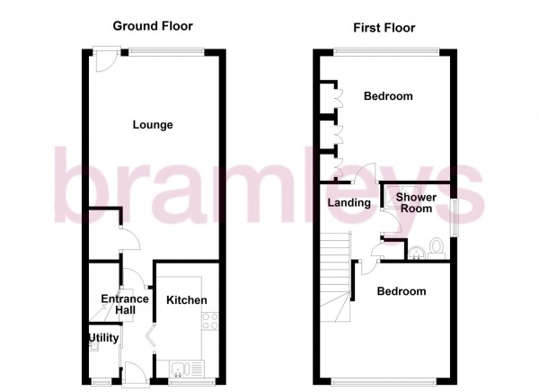 Floor Plan Image for 2 Bedroom End of Terrace House for Sale in Handel Street, Golcar, Huddersfield