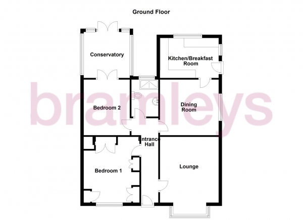 Floor Plan Image for 2 Bedroom Semi-Detached Bungalow for Sale in Wilmar Drive, Huddersfield