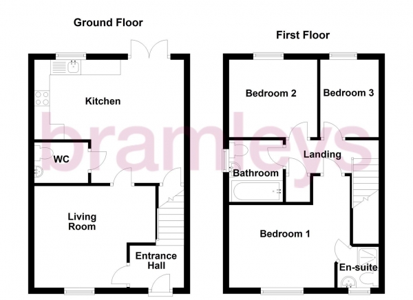 Floor Plan Image for 3 Bedroom Semi-Detached House to Rent in Fieldway Rise, Netherton, Huddersfield