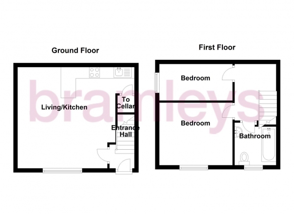 Floor Plan Image for 2 Bedroom Terraced House for Sale in Thorncliffe Street, Lindley, Huddersfield