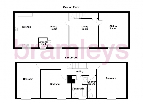 Floor Plan Image for 3 Bedroom Cottage to Rent in Finishers House, 4 Top Row, Armitage Bridge