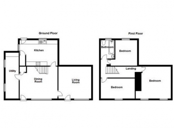 Floor Plan Image for 3 Bedroom Semi-Detached House to Rent in Burn Road, Ainley Top