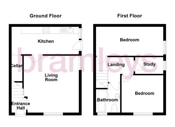 Floor Plan Image for 2 Bedroom Property to Rent in Craven Street, Cowlersley, Huddersfield