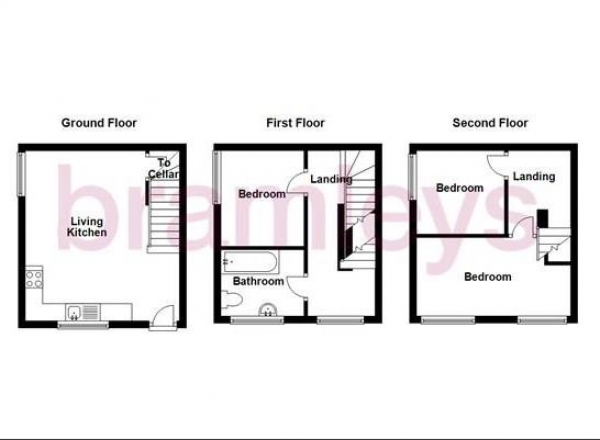 Floor Plan Image for 3 Bedroom Property to Rent in Huddersfield Road, Honley, Huddersfield