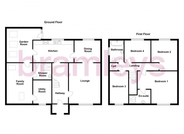 Floor Plan Image for 4 Bedroom Detached House for Sale in Farfield Avenue, Hepworth, Holmfirth