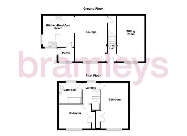 Floor Plan Image for 2 Bedroom Cottage for Sale in Manor Road, Farnley Tyas