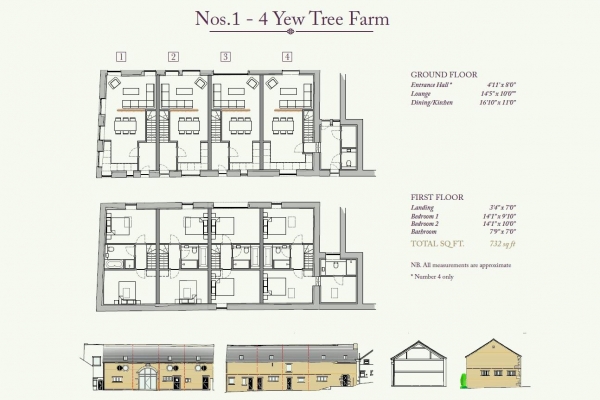 Floor Plan Image for 2 Bedroom Terraced House for Sale in The Village, Farnley Tyas, Huddersfield