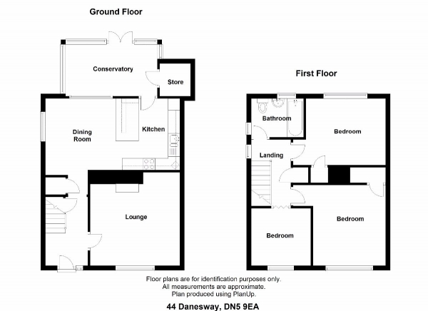 Floor Plan Image for 3 Bedroom Semi-Detached House to Rent in Danes Way, Scawthorpe