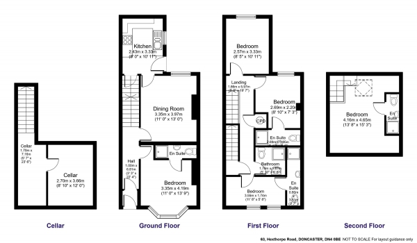 Floor Plan Image for 1 Bedroom House Share to Rent in Junction House, Hexthorpe, Doncaster