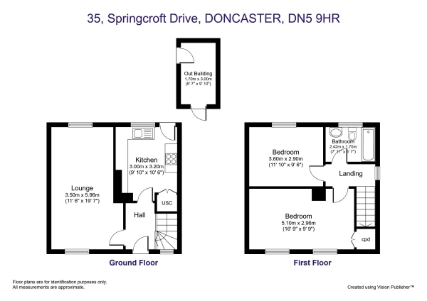 Floor Plan Image for 2 Bedroom Semi-Detached House to Rent in Springcroft Drive, Doncaster