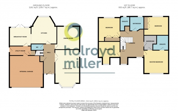 Floor Plan Image for 4 Bedroom Property for Sale in Howcroft Gardens, Sandal, Wakefield, WF2