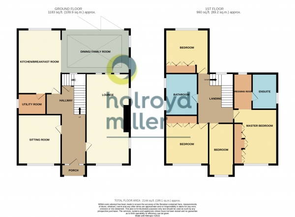 Floor Plan Image for 4 Bedroom Property for Sale in Applehaigh Lane, Notton, Wakefield, West Yorkshire, WF4