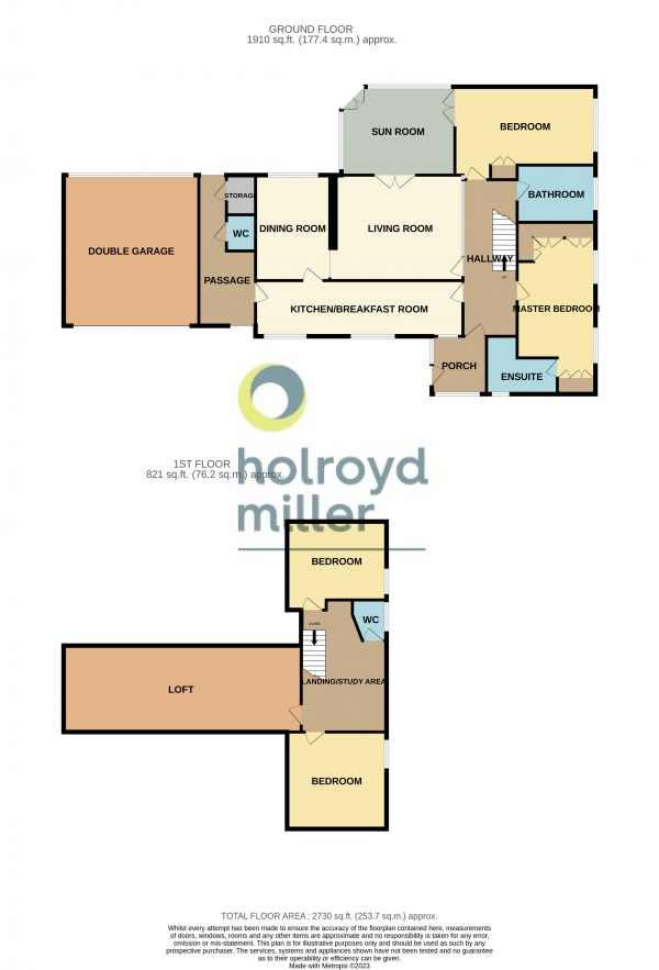 Floor Plan Image for 4 Bedroom Property for Sale in Woodthorpe Park Drive, Sandal, Wakefield, WF2