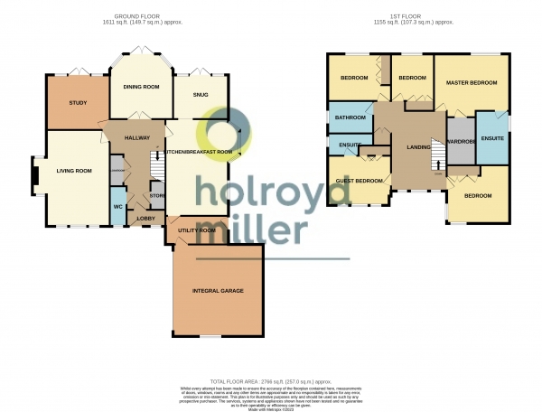 Floor Plan Image for 5 Bedroom Property for Sale in Fennell Court, Sandal, Wakefield, WF2