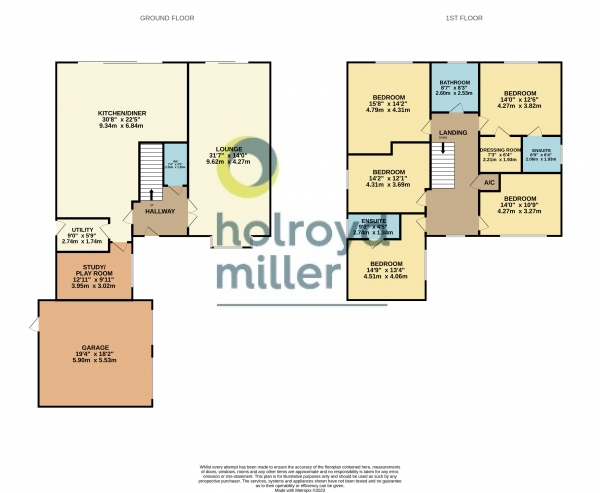 Floor Plan Image for 5 Bedroom Property for Sale in Barnsley Road, Sandal, Wakefield, WF2